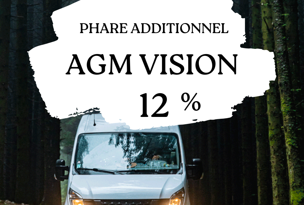 Code promo AGM Vision : -12% Éclairage LED Van 2026